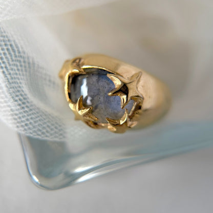 [ blue labradorite ] twinkle ring gold