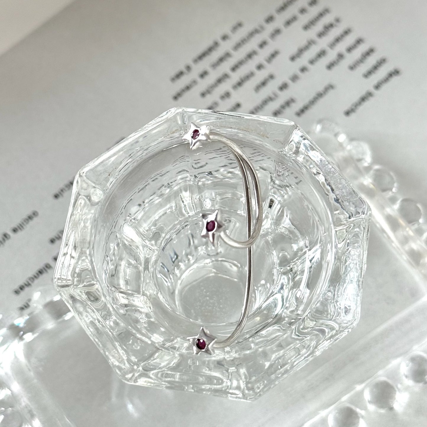 [ ruby ] orion ring silver