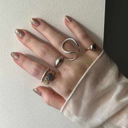 [ aventurine quartz ] trois gold
