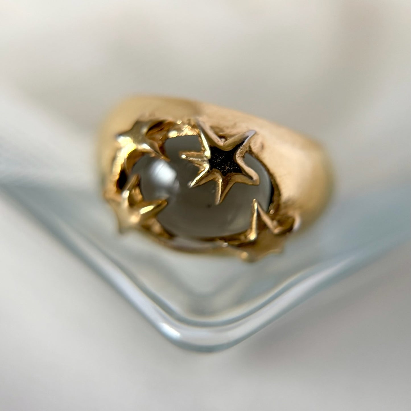 [ moss gray ] twinkle ring gold