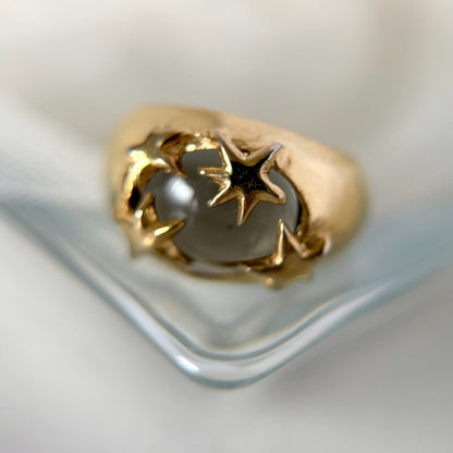 [ moss gray ] twinkle ring gold