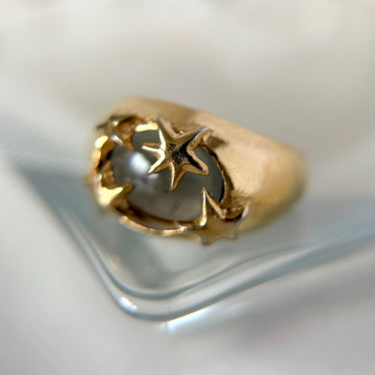 [ moss gray ] twinkle ring gold