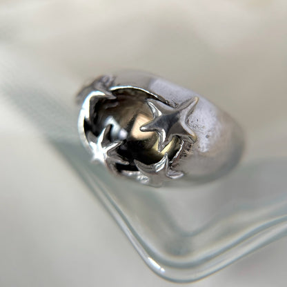 [ moss gray ] twinkle ring silver