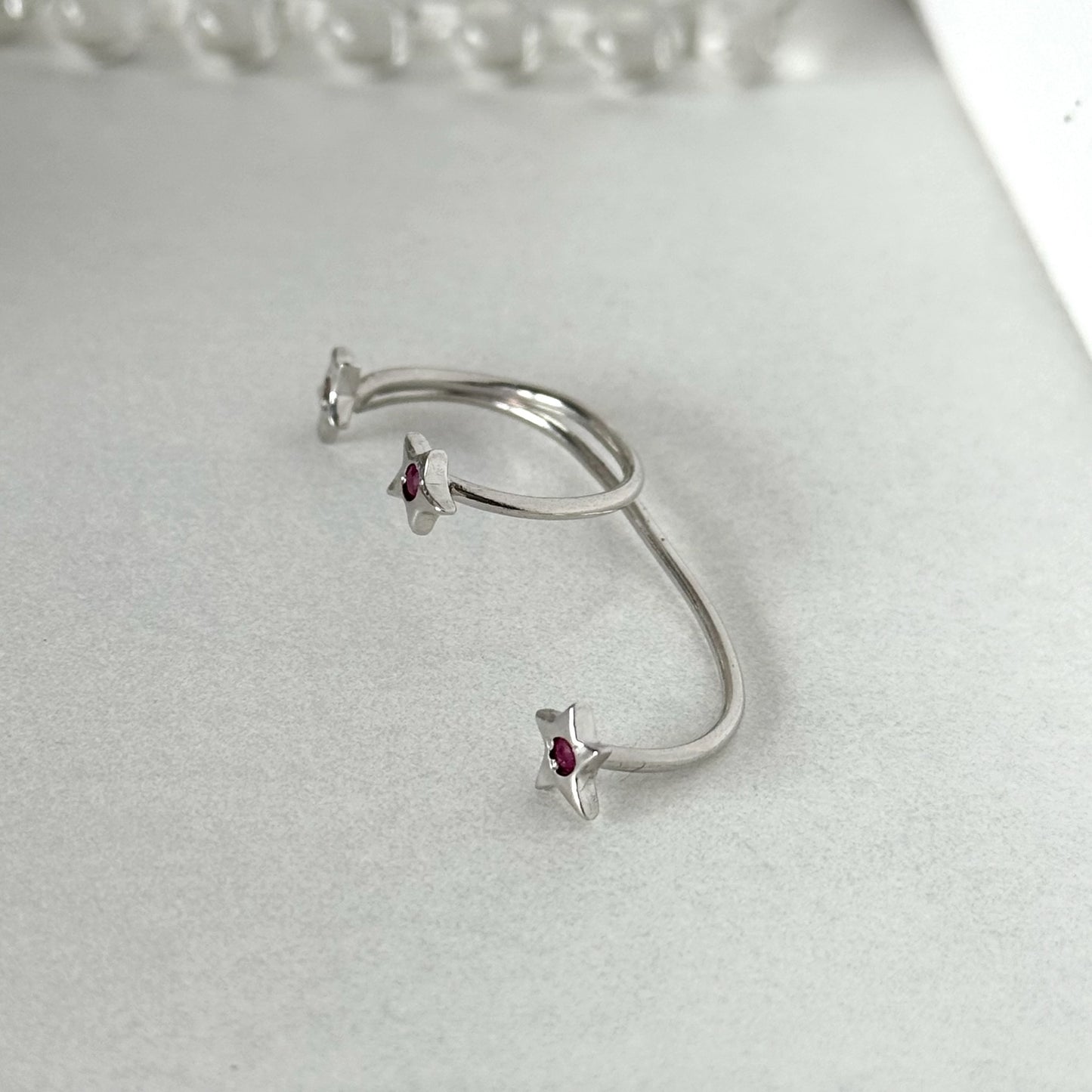 [ ruby ] orion ring silver