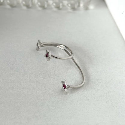 [ ruby ] orion ring silver