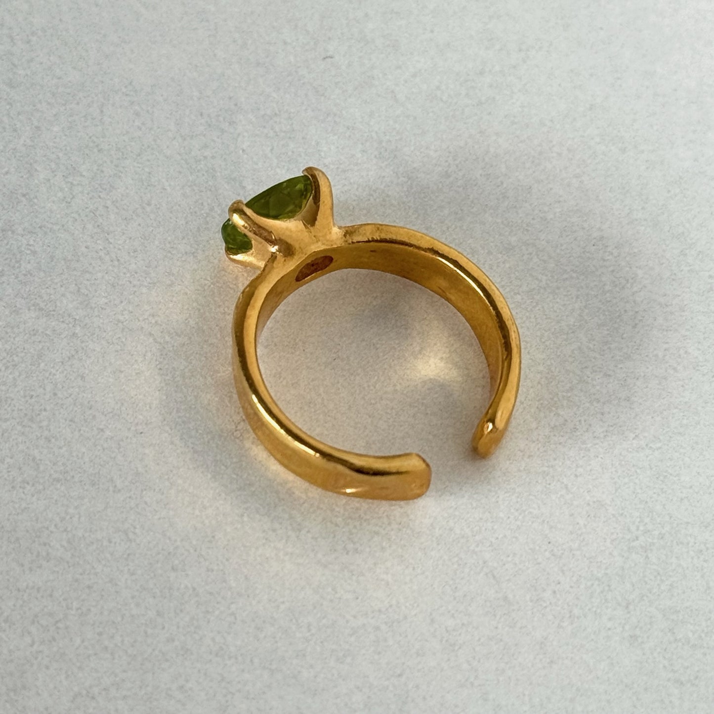 [ peridot ] um gold ring