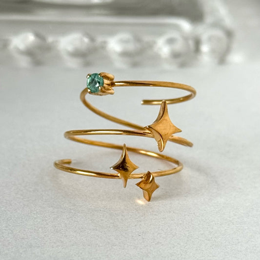 [ emerald ] procyon gold [ free size ]