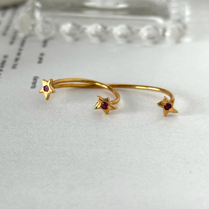 [ ruby ] orion ring gold
