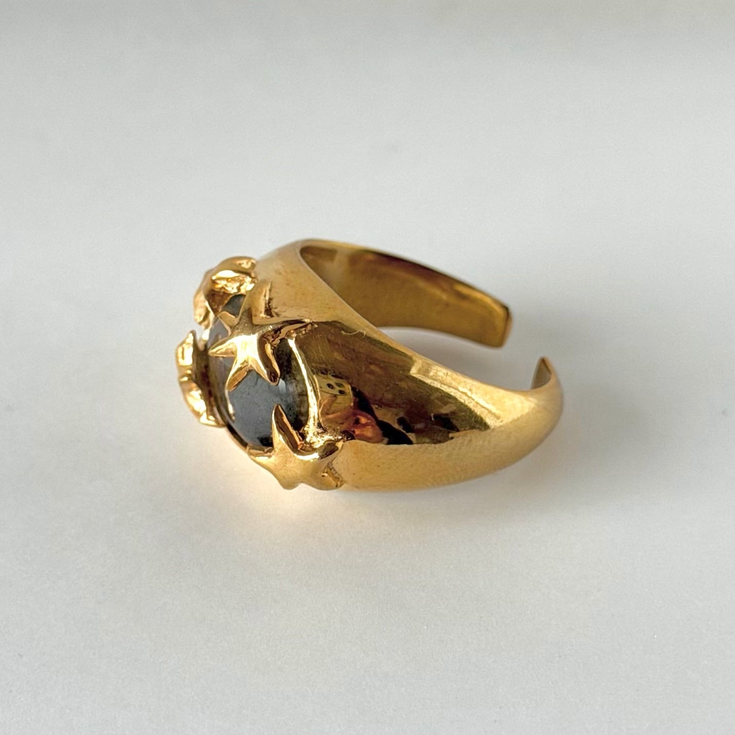 [ blue labradorite ] twinkle ring gold