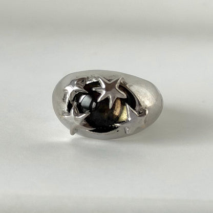 [ moss gray ] twinkle ring silver