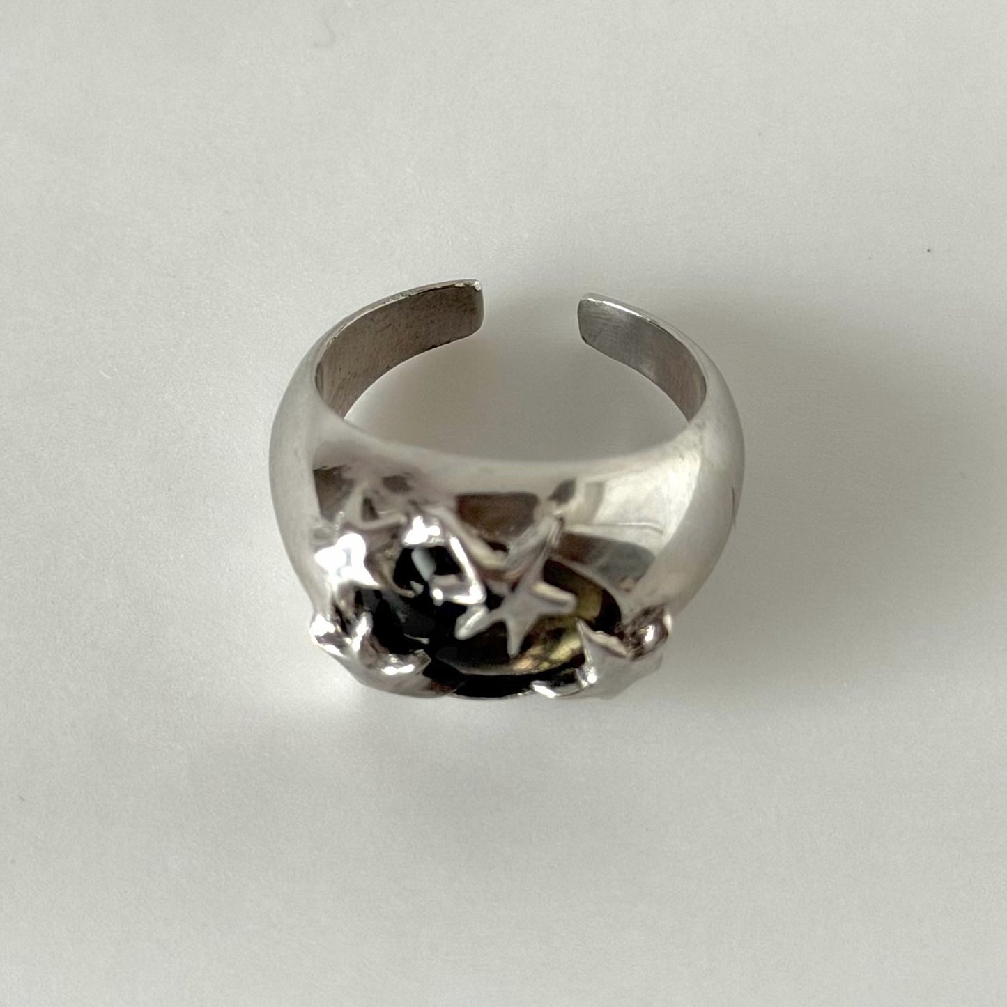 [ moss gray ] twinkle ring silver