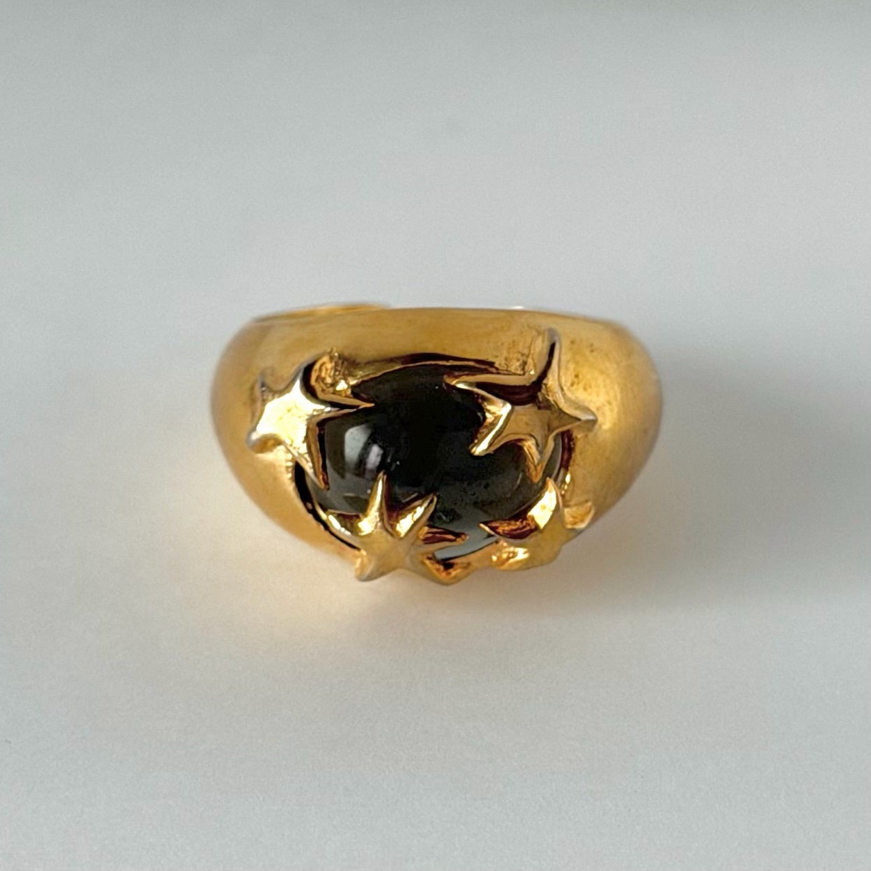 [ moss gray ] twinkle ring gold