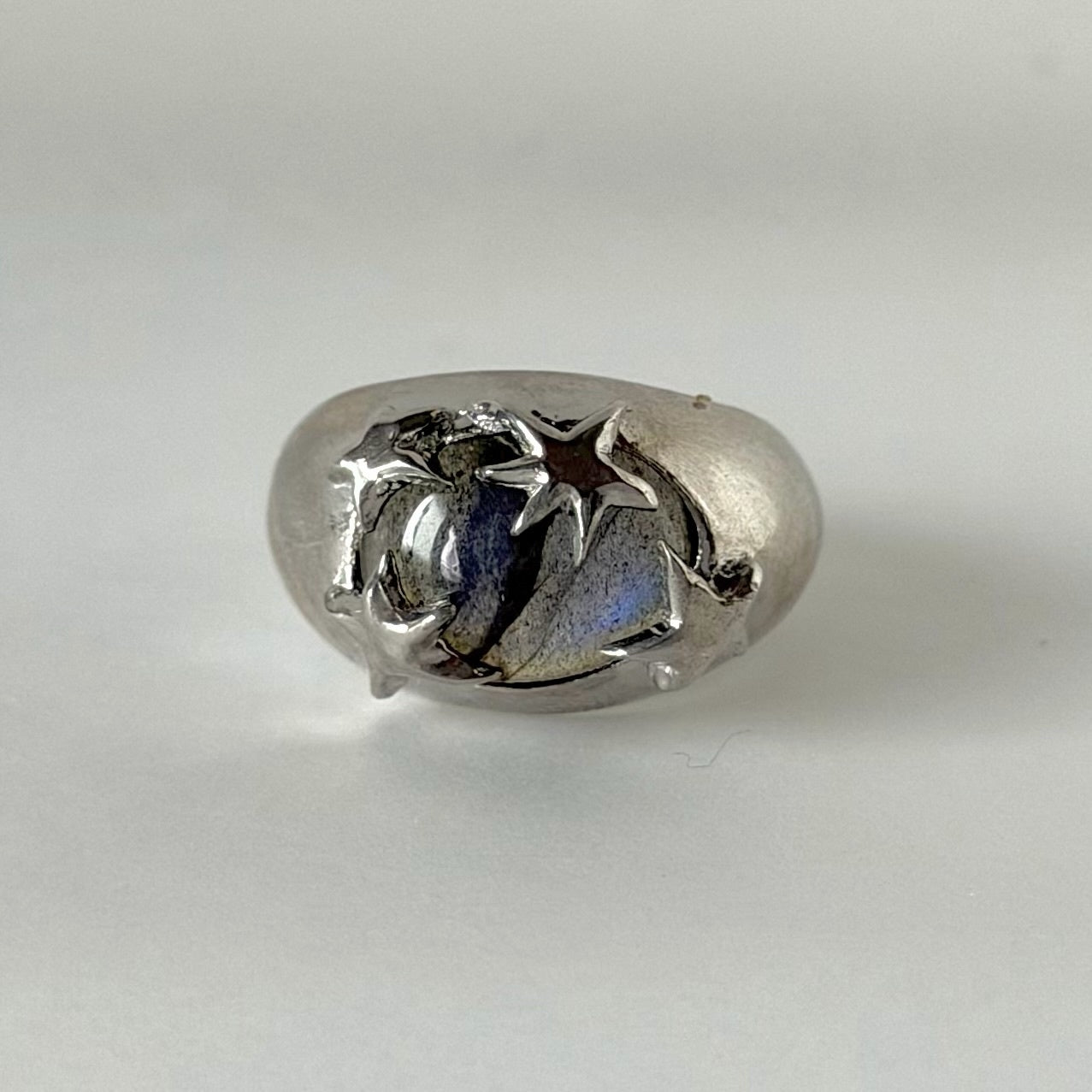 [ blue labradorite ] twinkle ring silver