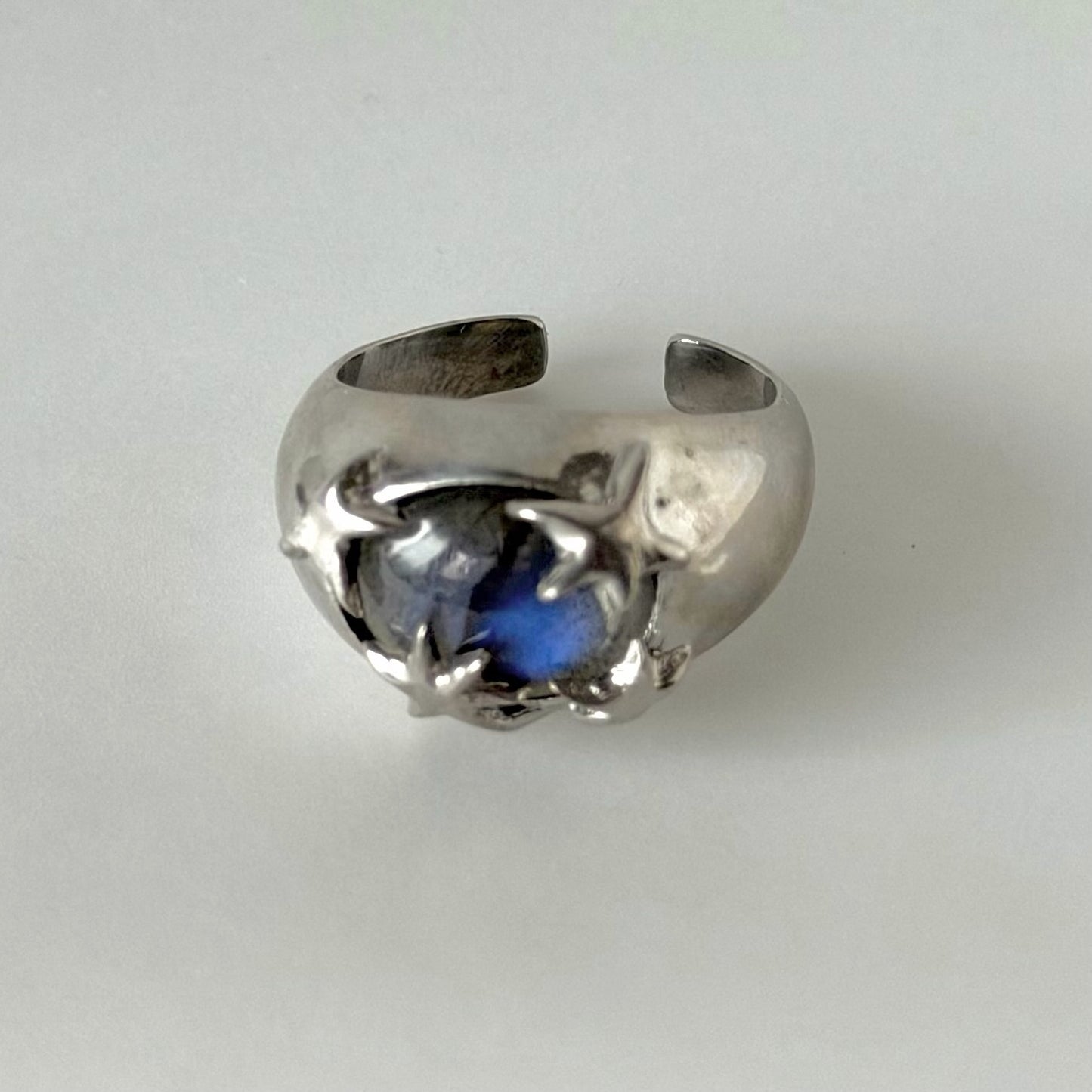 [ blue labradorite ] twinkle ring silver