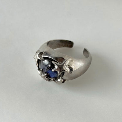 [ blue labradorite ] twinkle ring silver