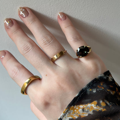 [ moss green glass ] reine -pinky gold