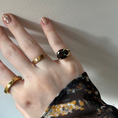 [ moss green glass ] reine -pinky gold