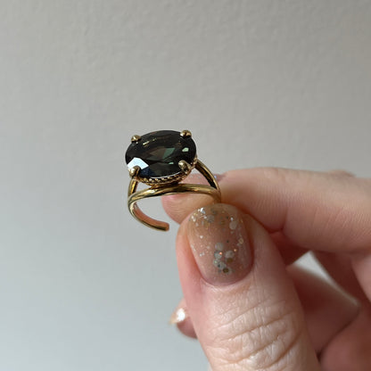 [ moss green glass ] reine -pinky gold