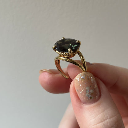 [ moss green glass ] reine -pinky gold