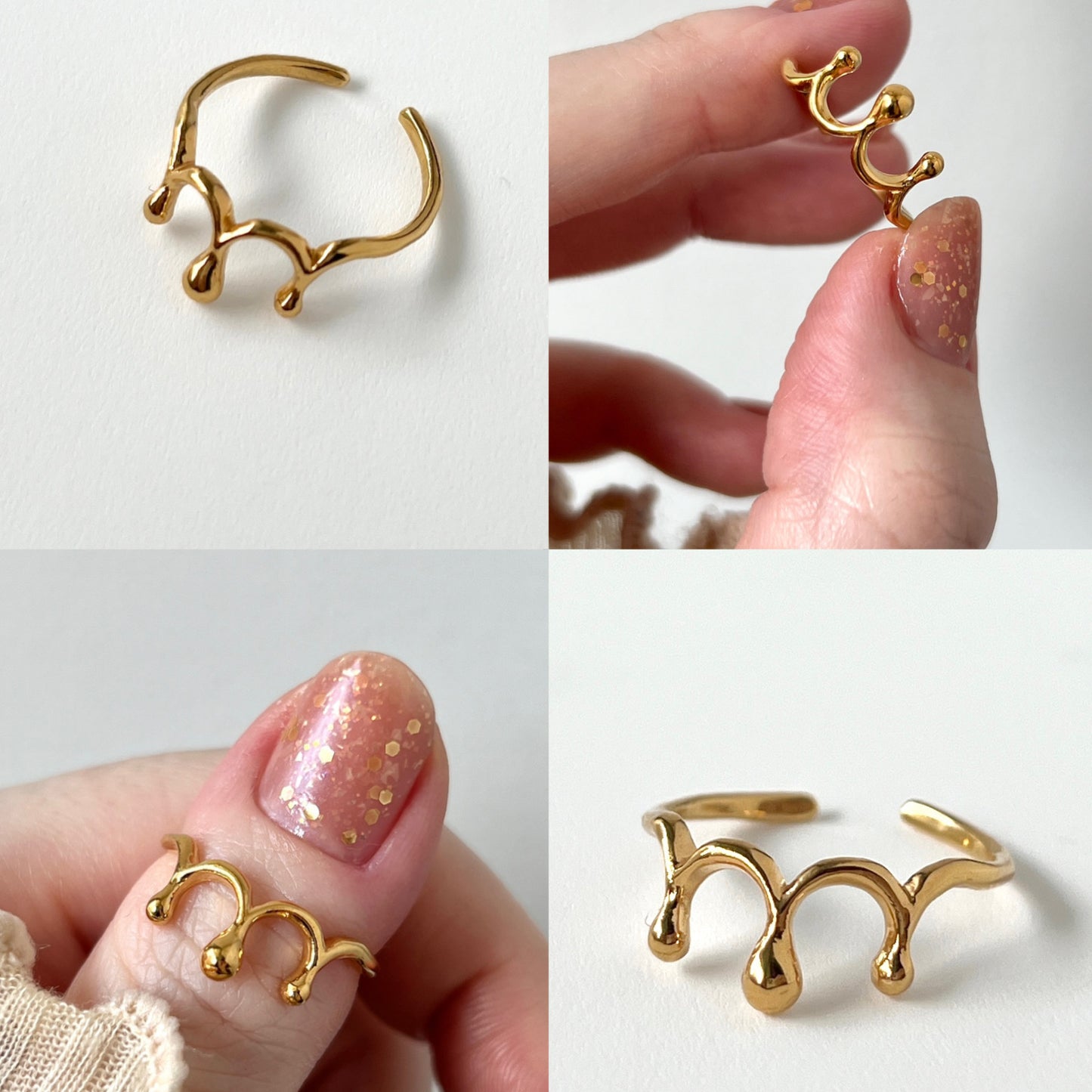 [ gold ] drop [ free size ]