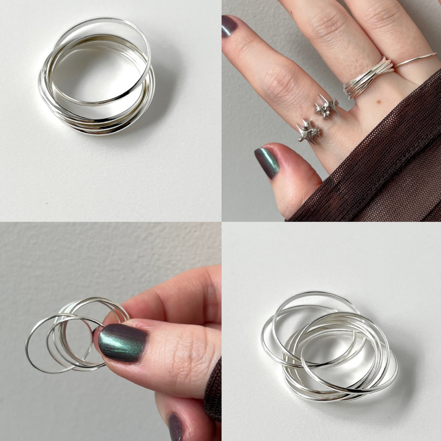 [ silver ] seven ring [ free size ]
