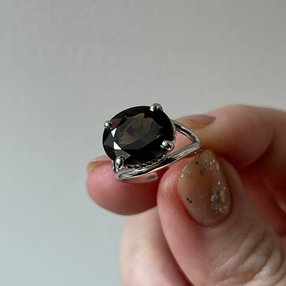 [ moss green glass ] reine -pinky silver