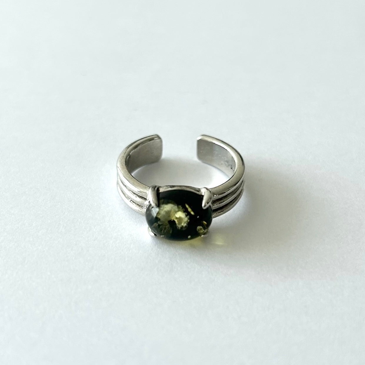 [ black amber ] trois silver