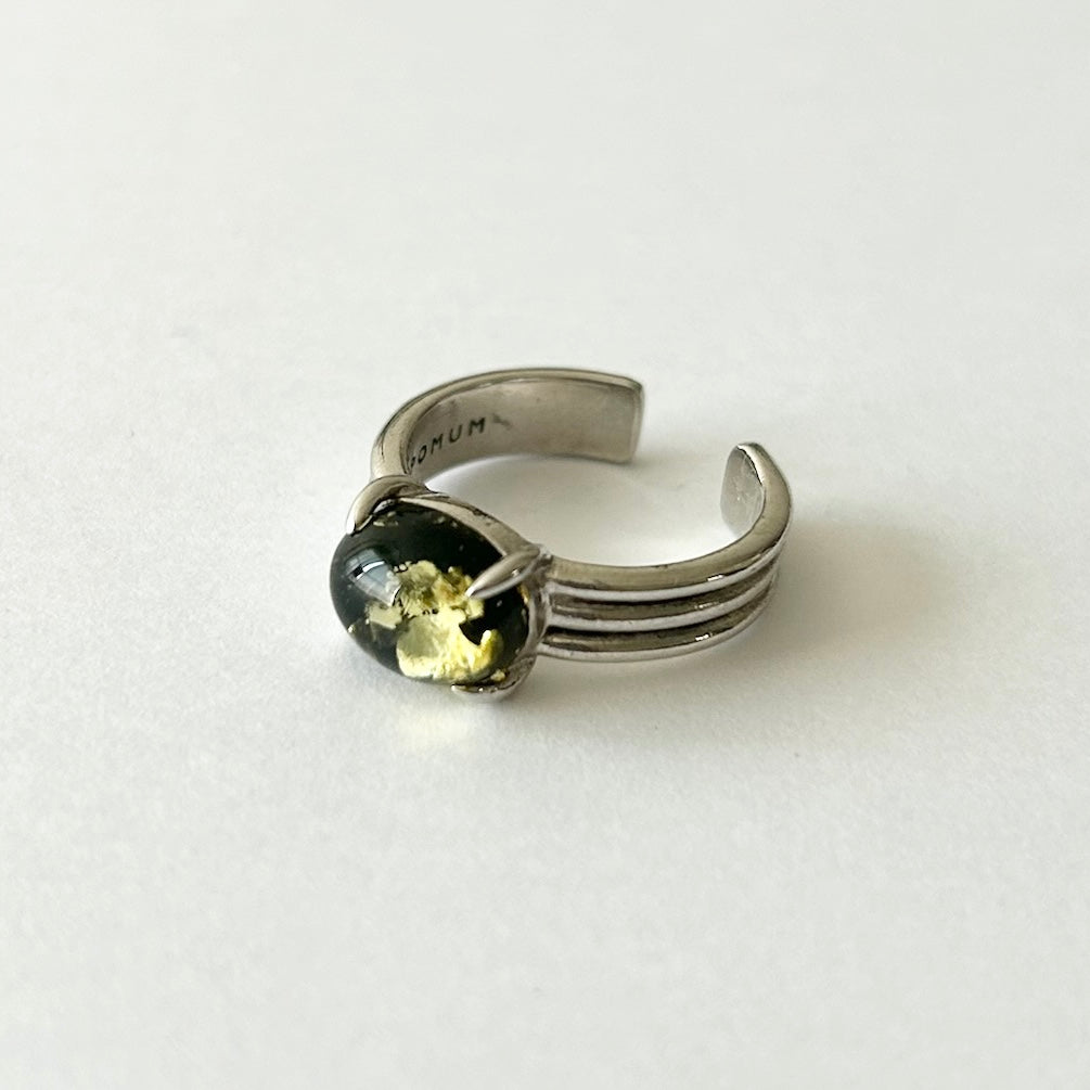 [ black amber ] trois silver