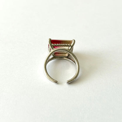 [ bicolor tourmaline UME ] reine silver - rectangle