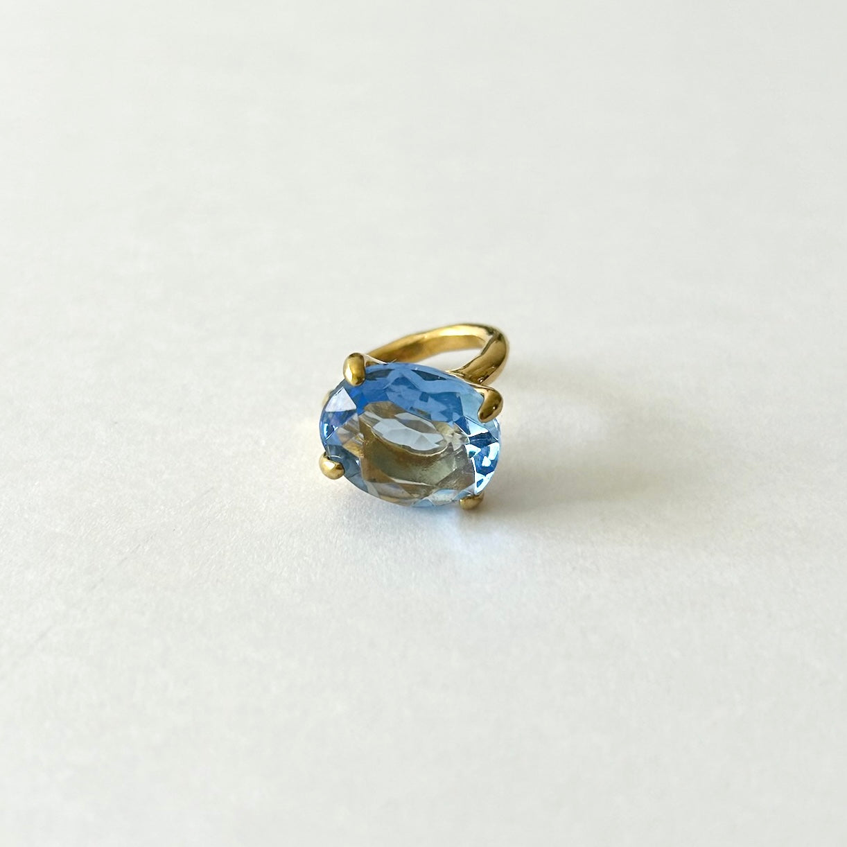 [ frozen glass ] GEM ear cuff gold