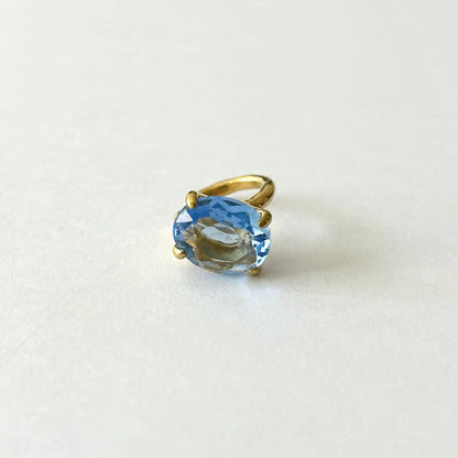 [ frozen glass ] GEM ear cuff gold
