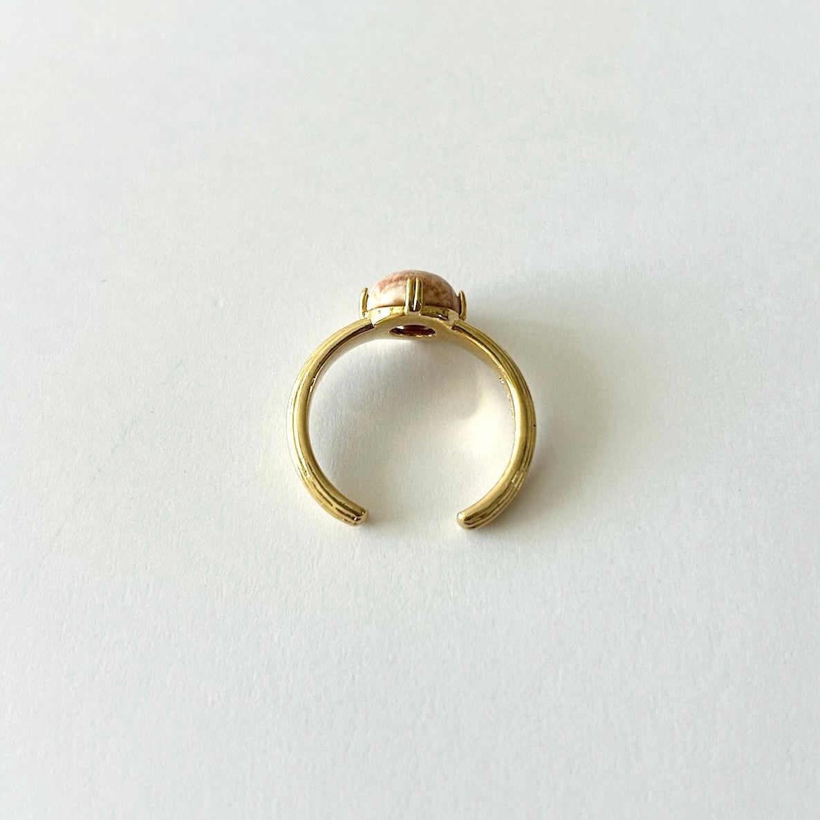 [ mexican agate ] croissant gold