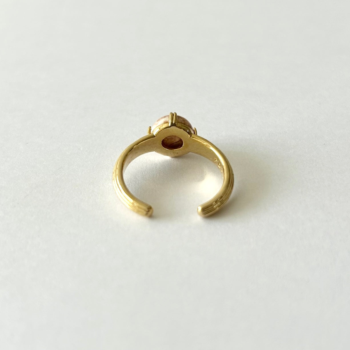 [ mexican agate ] croissant gold