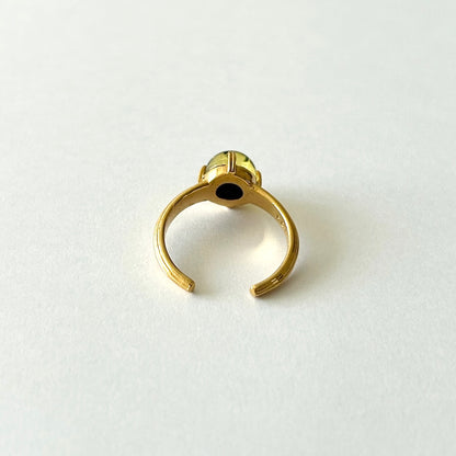 [ black amber ]  croissant gold