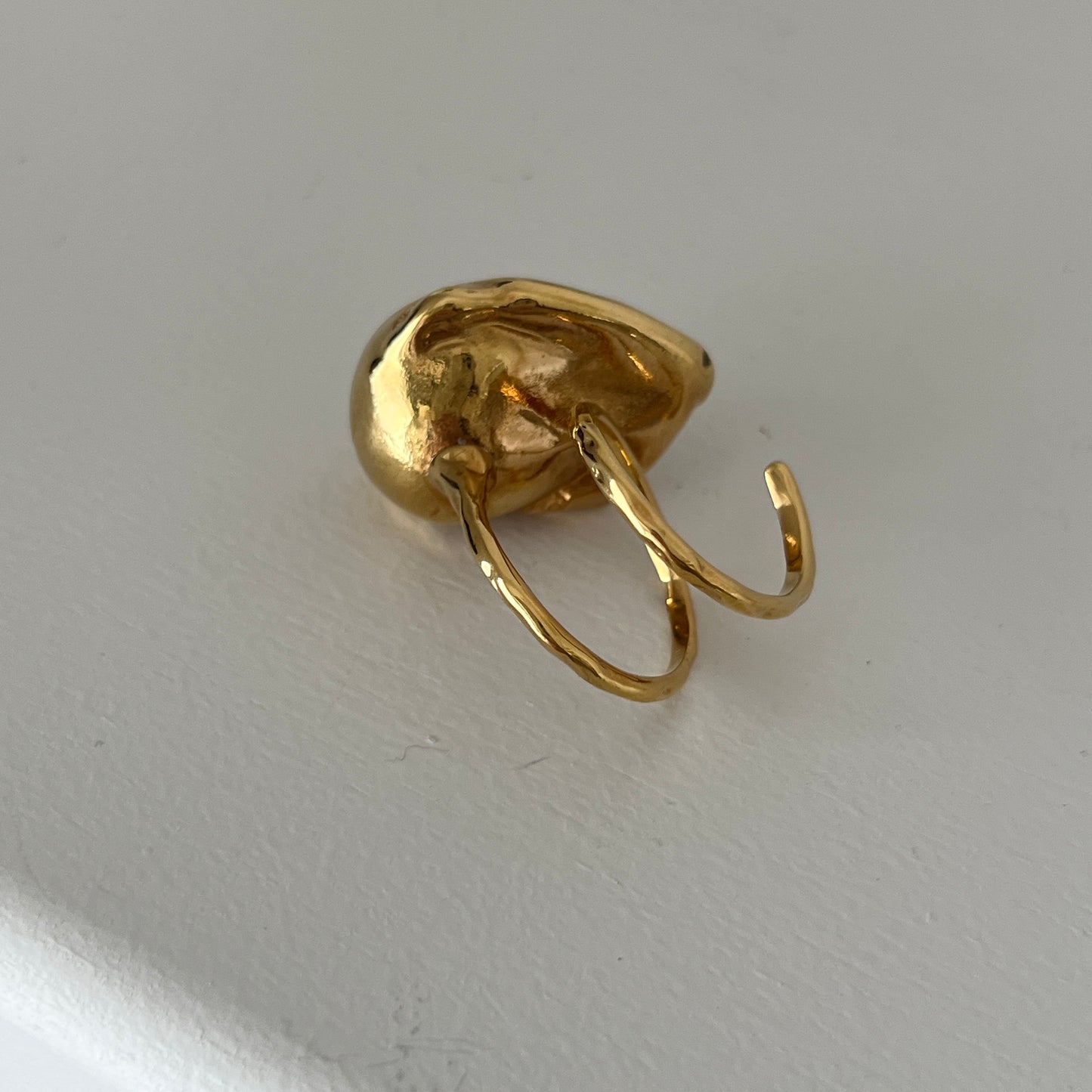 oyster pearl full order ring gold