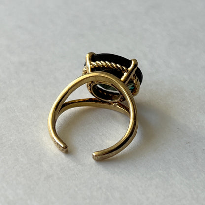 [ moss green glass ] reine -pinky gold