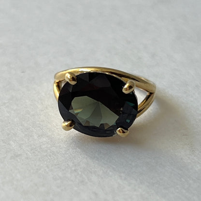 [ moss green glass ] reine -pinky gold