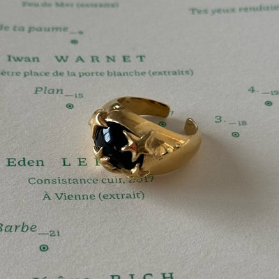 [ onyx ] twinkle ring gold