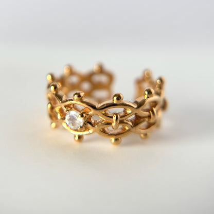 [ moon stone ] lace stone gold