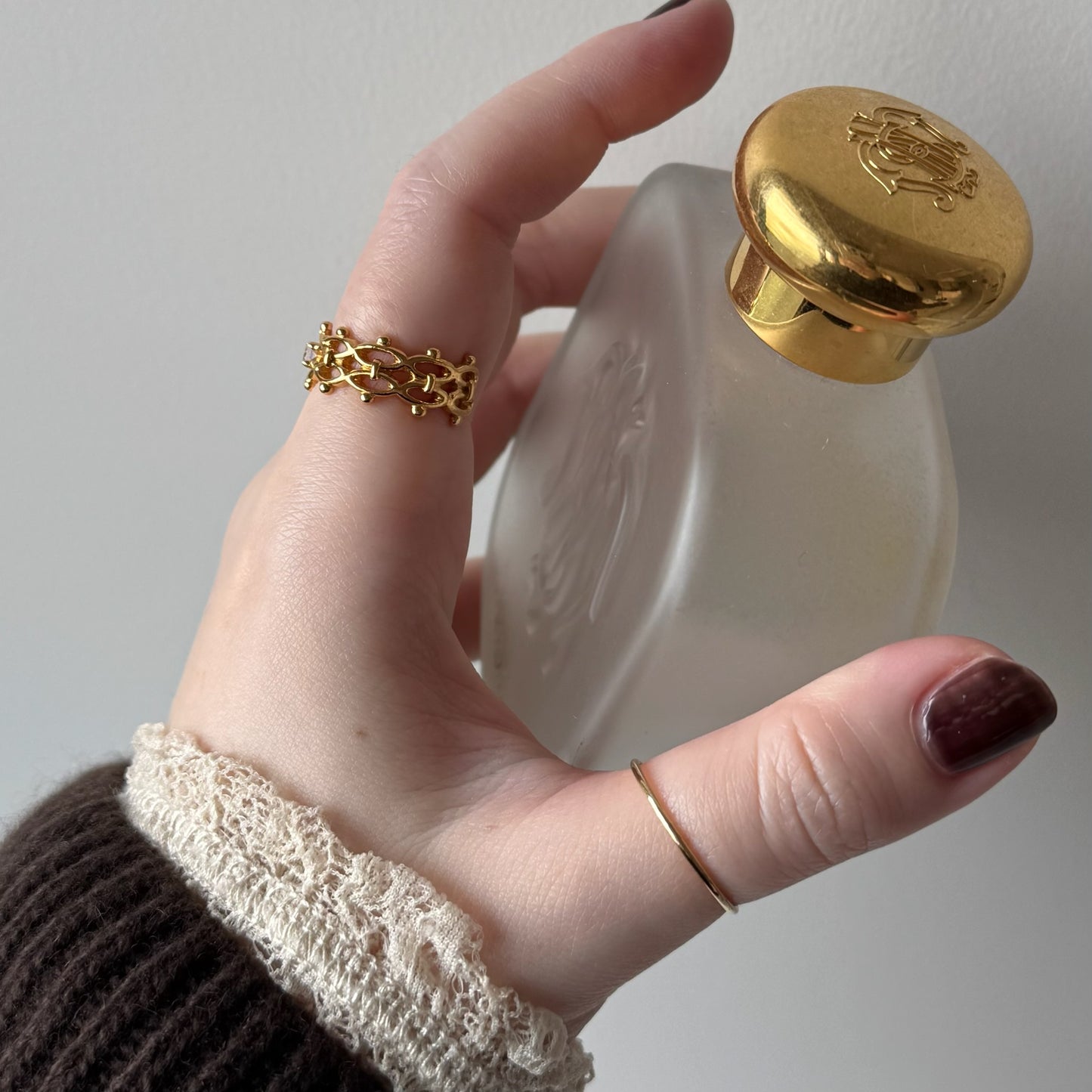 [ moon stone ] lace stone gold