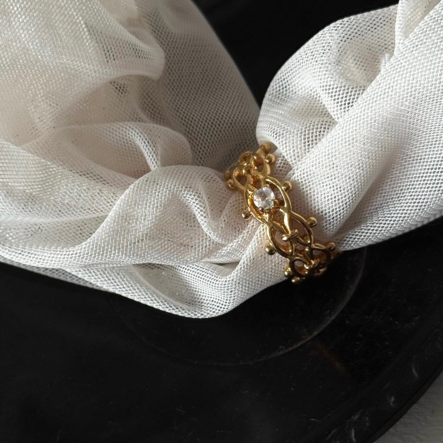 [ moon stone ] lace stone gold