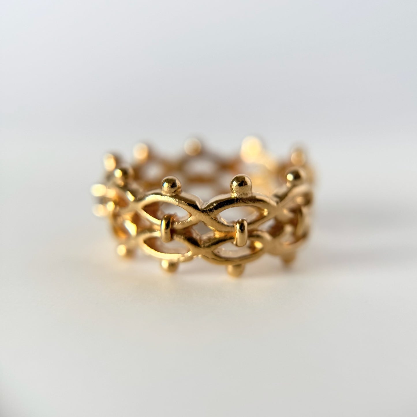 [ moissanite ] lace stone gold