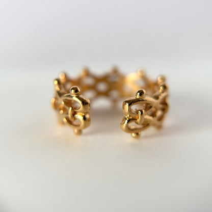 [ moissanite ] lace stone gold