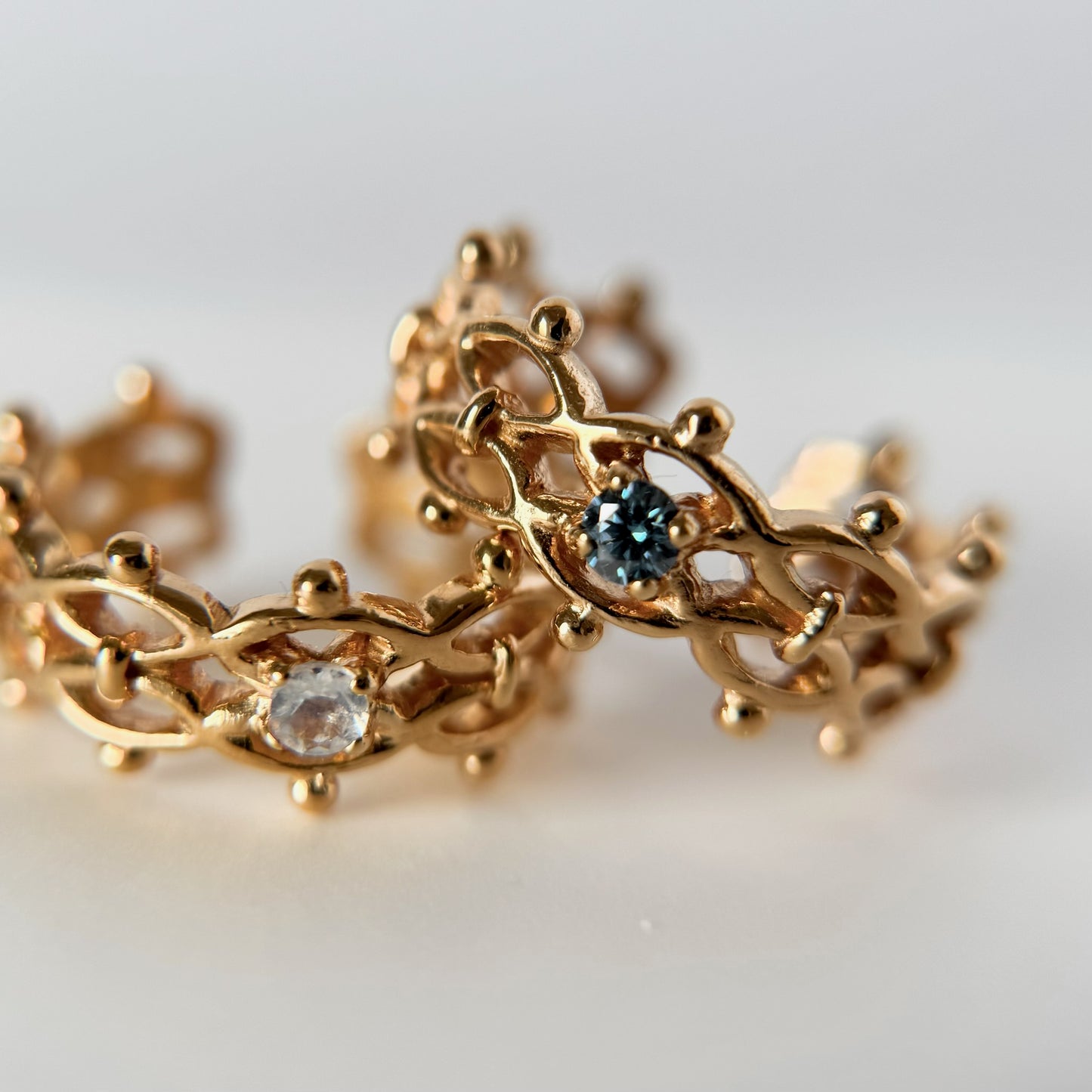 [ moissanite ] lace stone gold