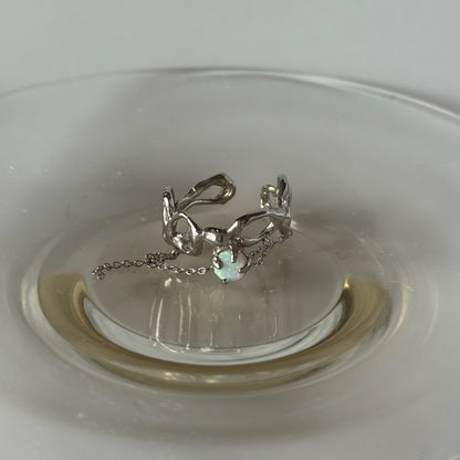 [ synthetic opal ] nuanced mesh silver