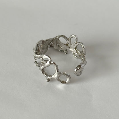[ synthetic opal ] nuanced mesh silver