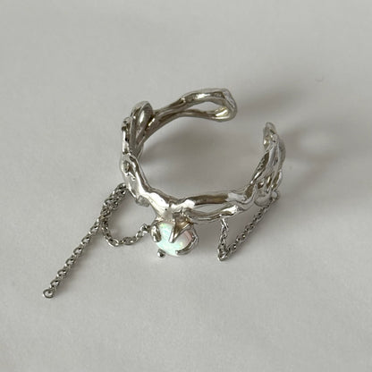 [ synthetic opal ] nuanced mesh silver