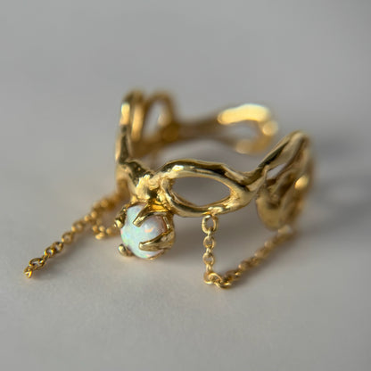 [ synthetic opal ] nuanced mesh gold