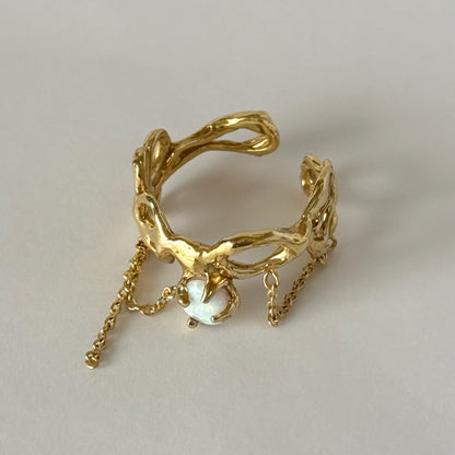 [ synthetic opal ] nuanced mesh gold