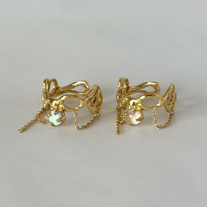 [ synthetic opal ] nuanced mesh gold